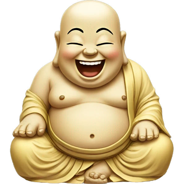 Laughing buddha emoji