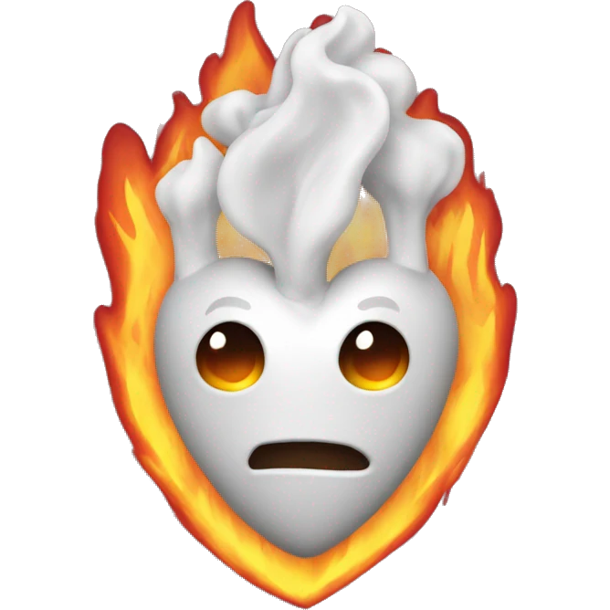 Real Heart With fire emoji
