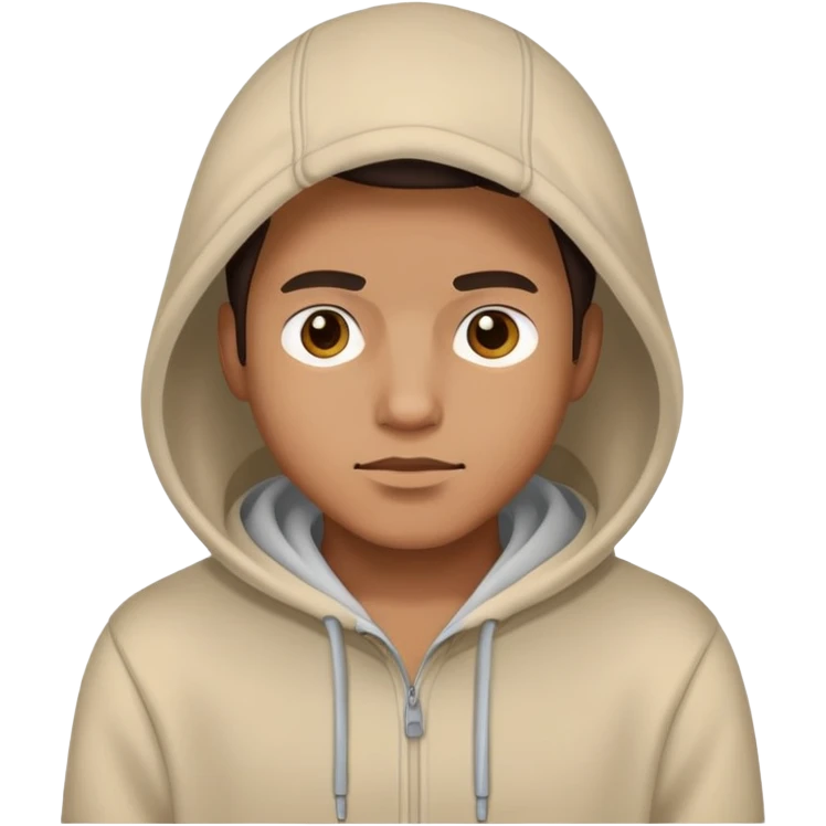 Man with hoodie emoji