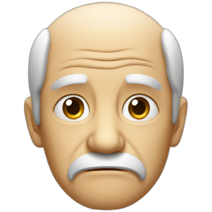 sad old man emoji