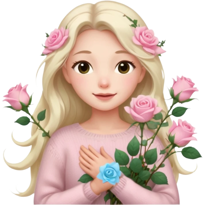 คาแรกเตอร์: ละมุน อาร์ต ๆ อินกับโลกส่วนตัว
ลุคอิโมจิ:

ตาวิ้ง ๆ เหมือนมีหมอกบาง

ผมปล่อยยาวพลิ้ว

เสื้อไหมพรม / ชุดโทนอ่อน
ผิวขาว

ท่าถือดอกไม้
ฟีล: dreamy, soft light, fairy vibe emoji