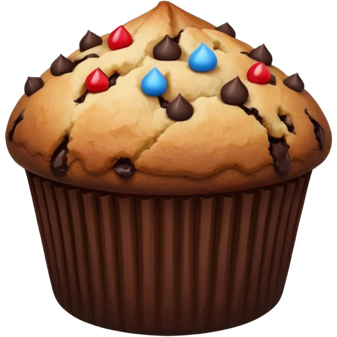 black muffin emoji