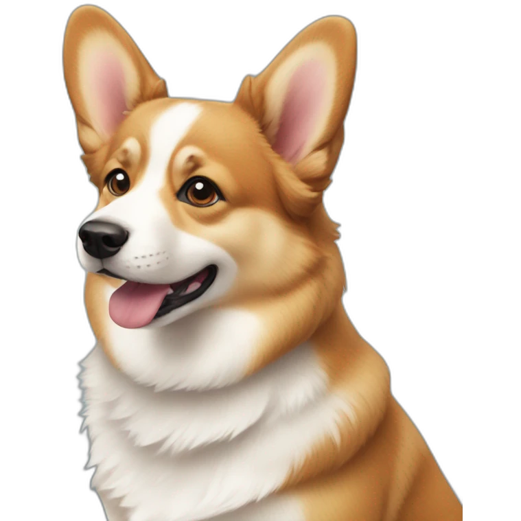combine corgi, shiba and australian shepherd emoji