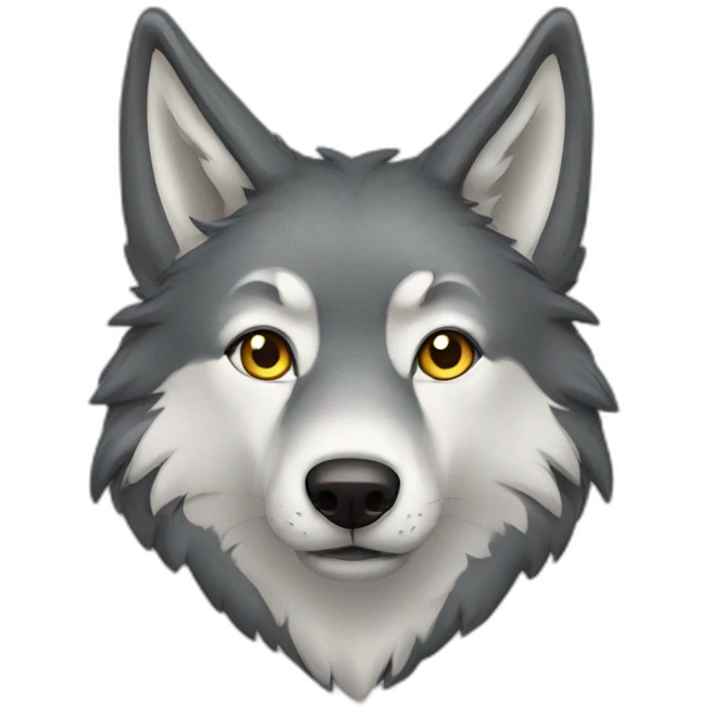 animal loup coeur emoji