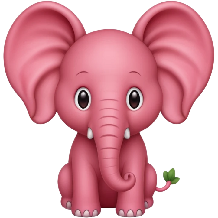 Strawberry elephant emoji