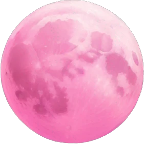 Pink color moon  emoji