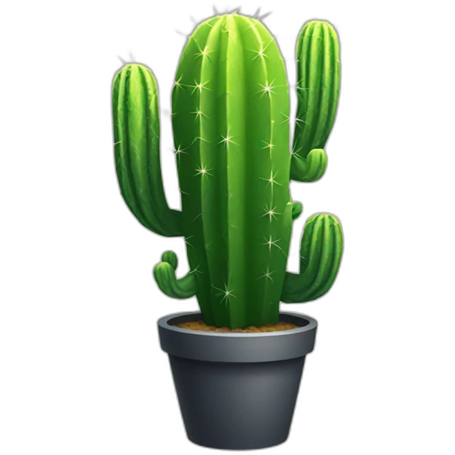 Techno cactus  emoji
