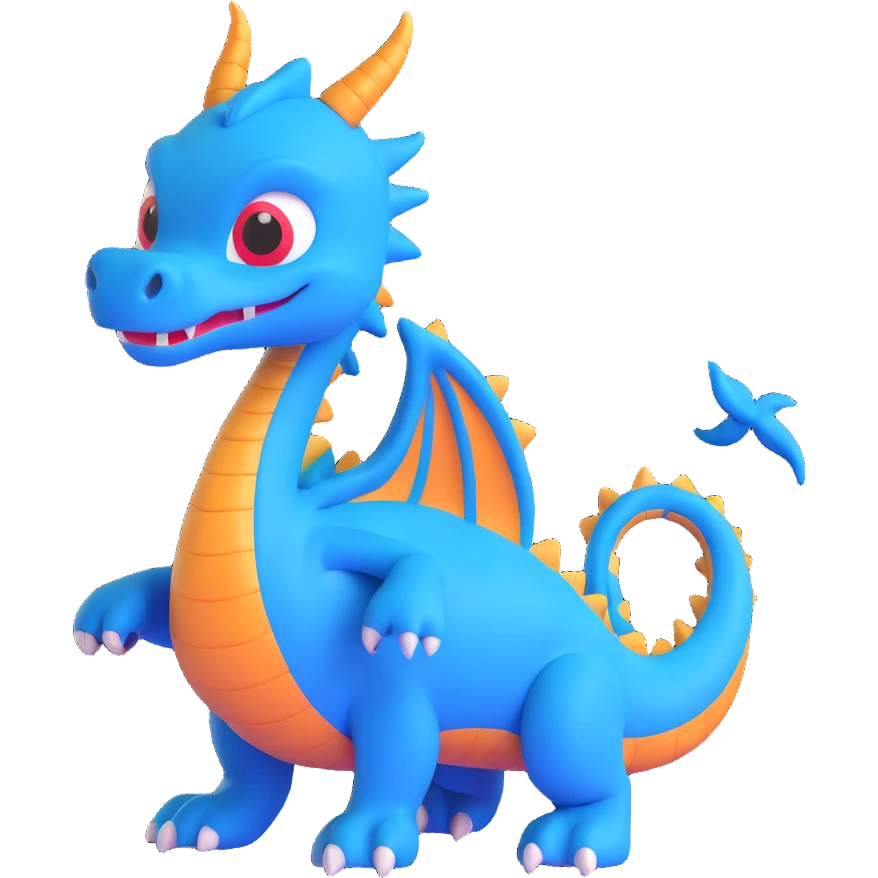 blue dragon emoji