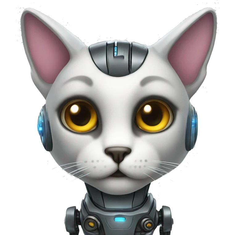 Robot cat emoji