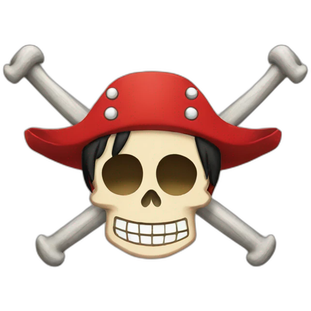 luffy pirate flag emoji