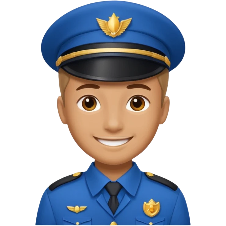 blue uniformed  emoji