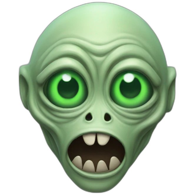 Alien crasy emoji