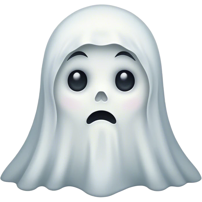 Sad ghost emoji