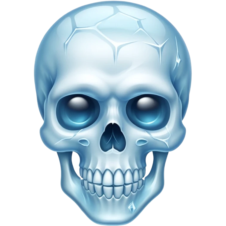 Tête de mort gelé 😳 emoji