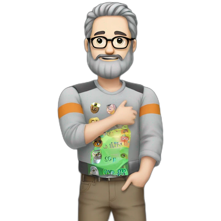 meme boy with glasses emoji