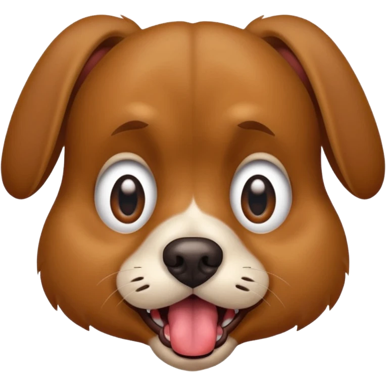 Una perro estresado emoji