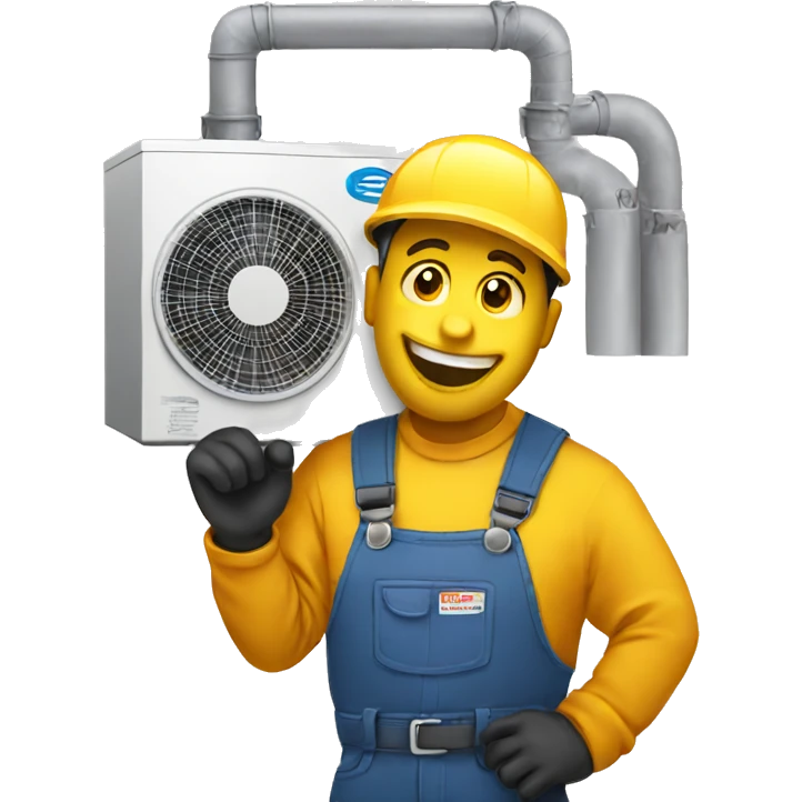 emoji doing hvac emoji