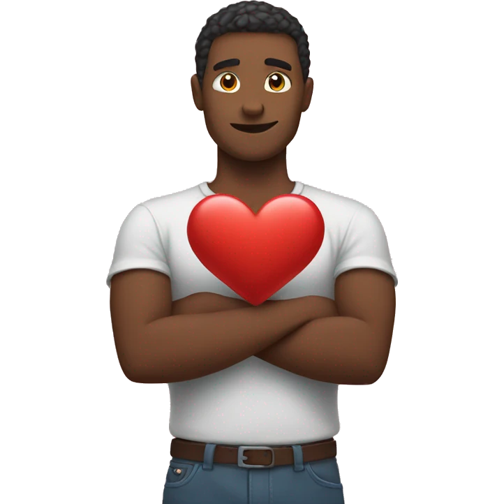 Heart with arms around it emoji