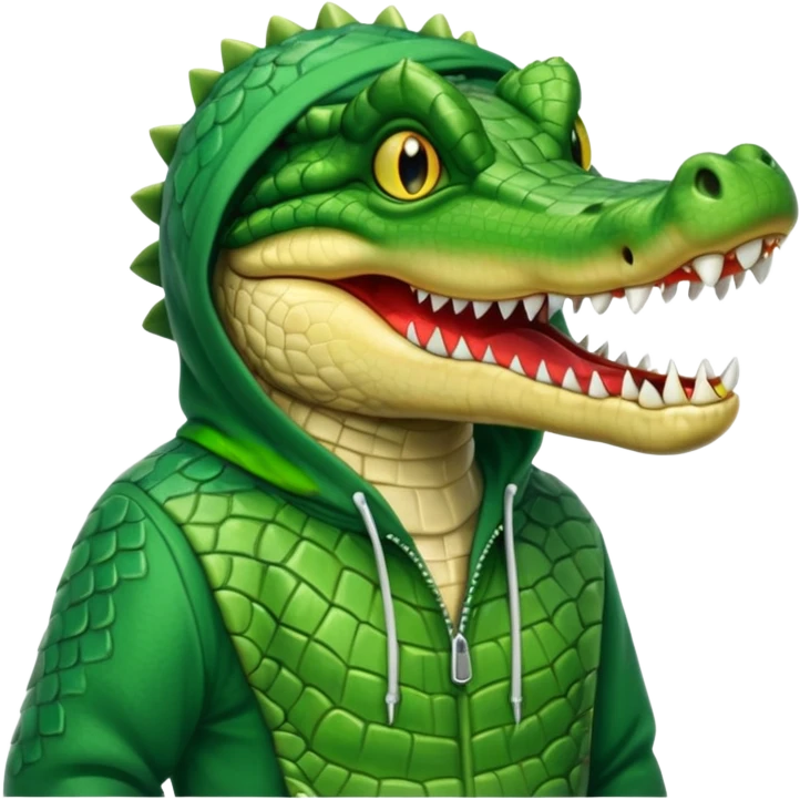 Cocodrilo con hoddie  emoji