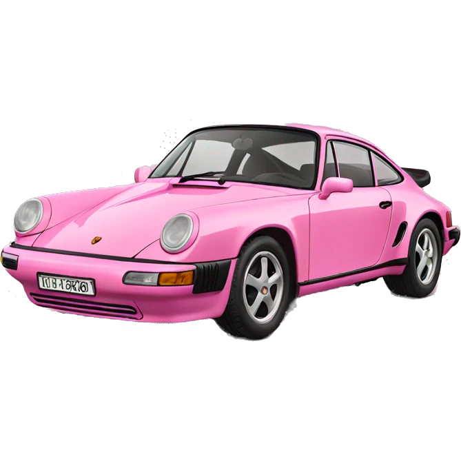 Pink porsche emoji