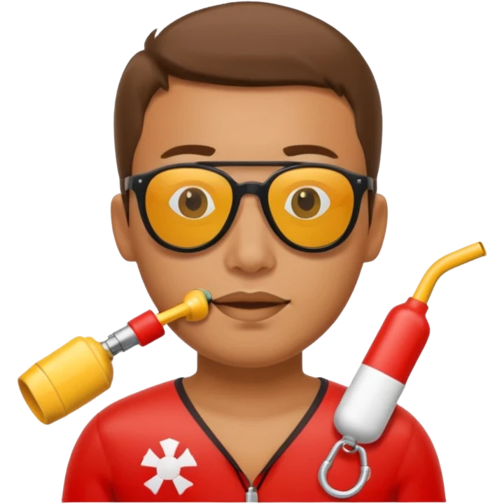 lifeguard with whistle emoji