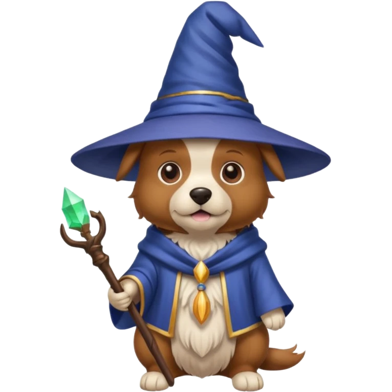 Dog wizard emoji