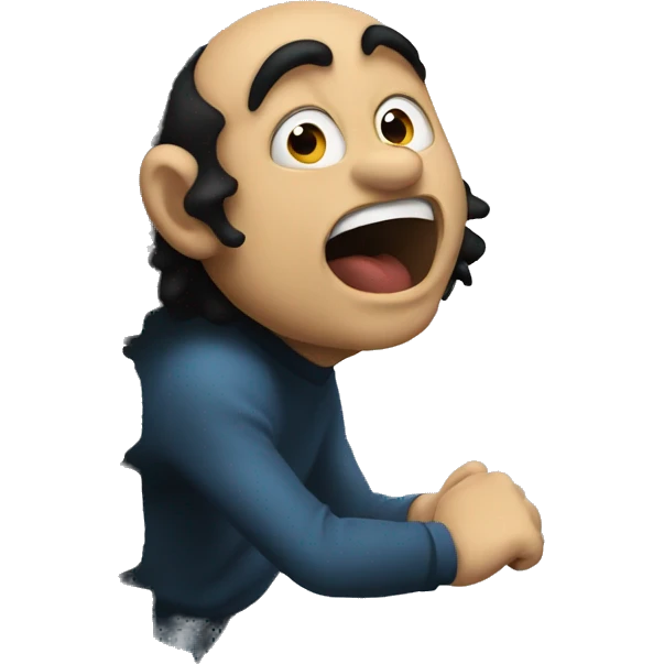 Gargamel hitting a wall  emoji