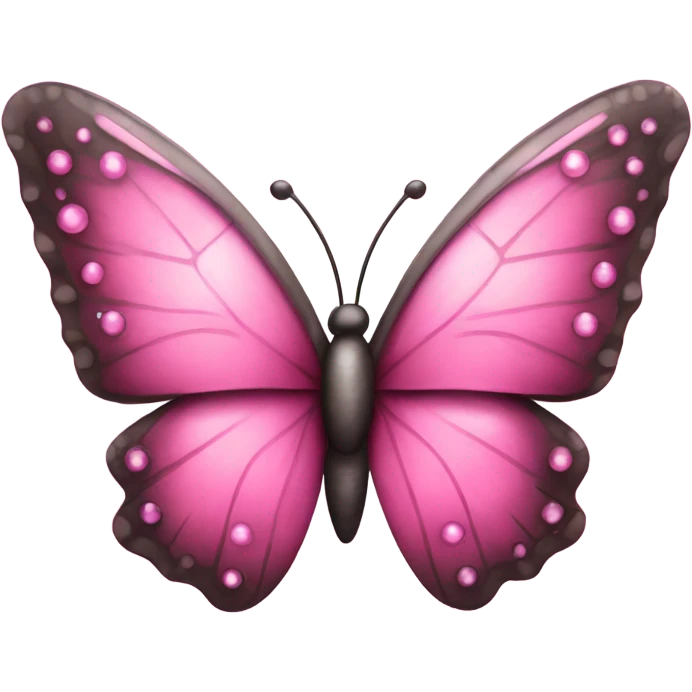 Sparkly pink butterfly  emoji