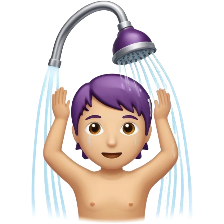 Aubergine sous la douche emoji
