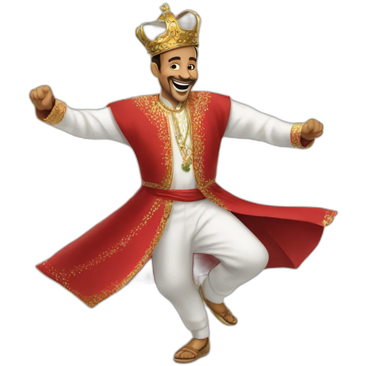 King of Morocco dancing emoji