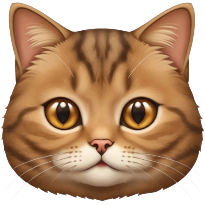 Face of a very cute Brown Tabby British Shorthair cat.Face of a very cute Brown Tabby British Shorthair cat. emoji