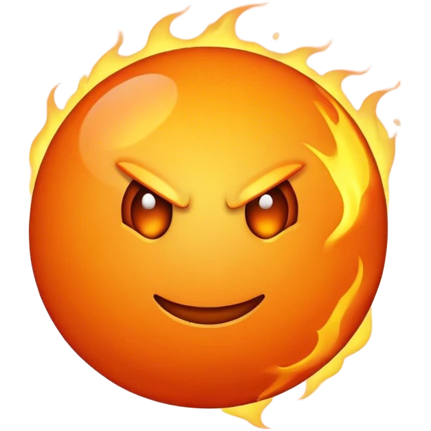 Fired ball emoji