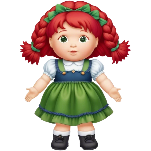 vintage cabbage patch doll red hair emoji
