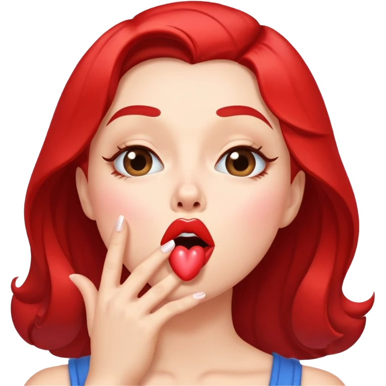 Blowing a kiss excessively  emoji