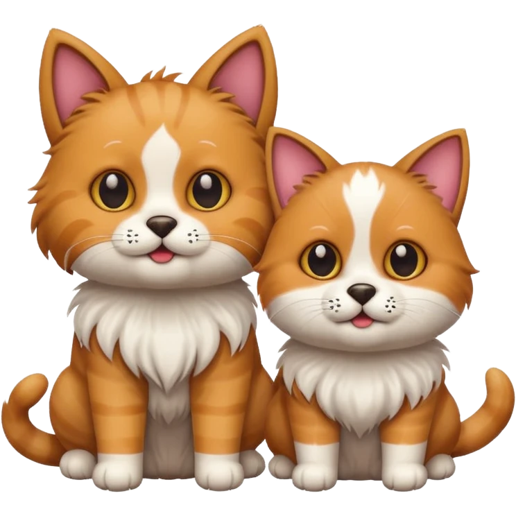 Cat with dog emoji