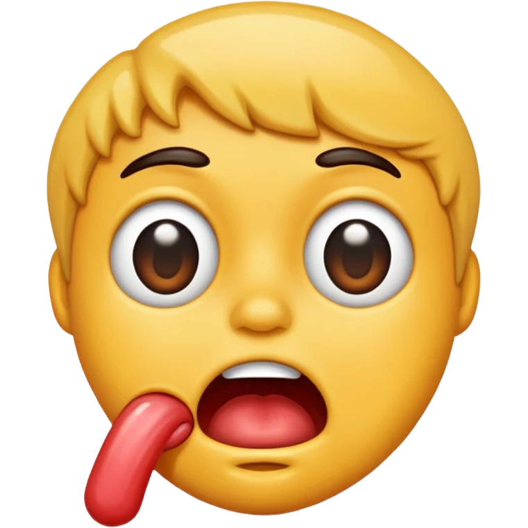 Drooling idiot emoji