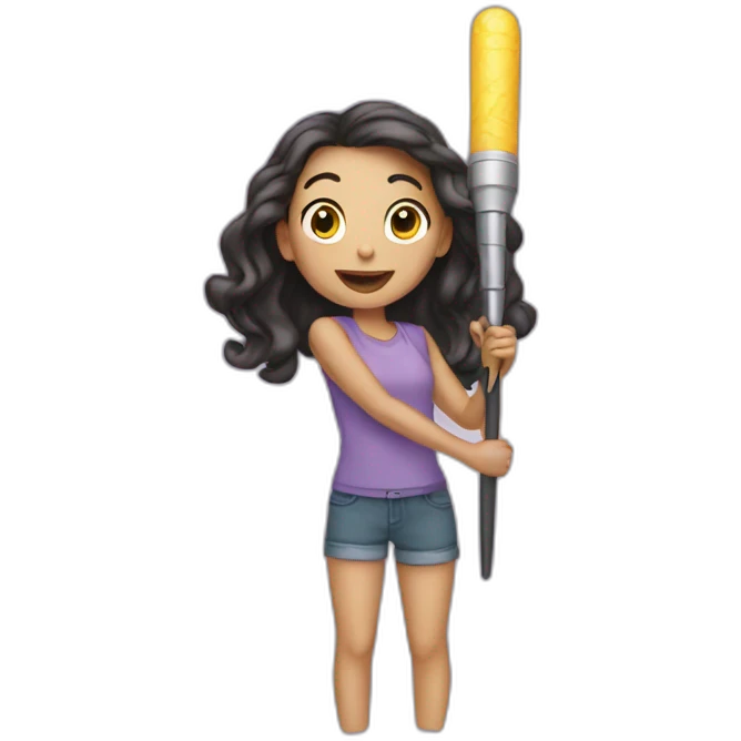 vibrate-wand-girl emoji