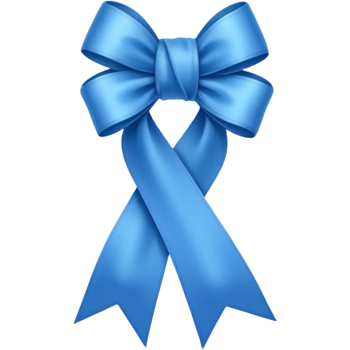 Laço azul  emoji