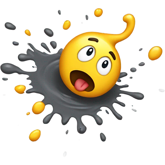 falling on puddle of paint emoji