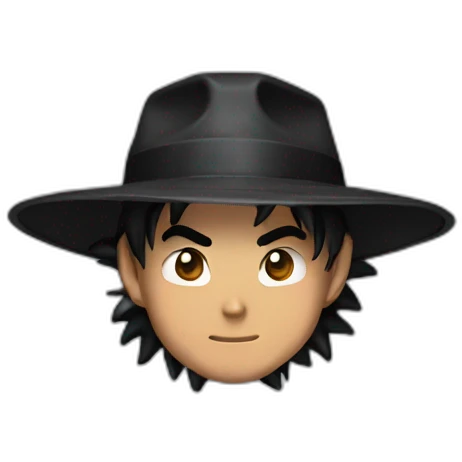 goku with a black hat emoji