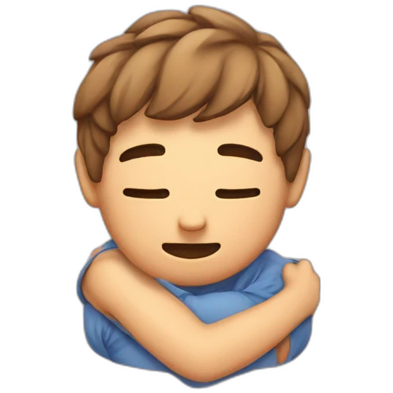 Hug under tshirt emoji