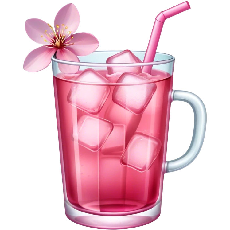 Cherry Blossom ice tea emoji