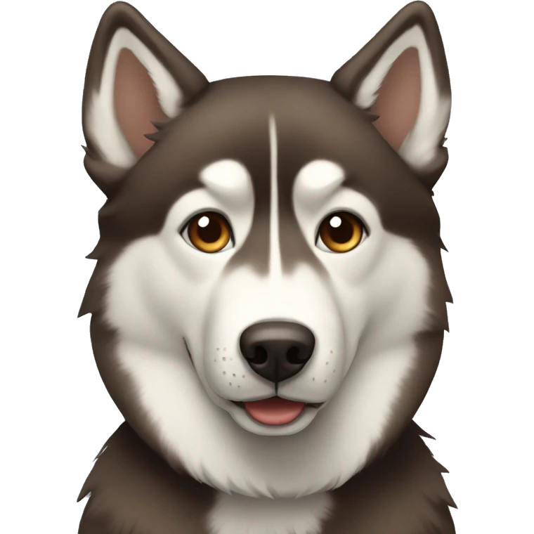 Brown husky emoji