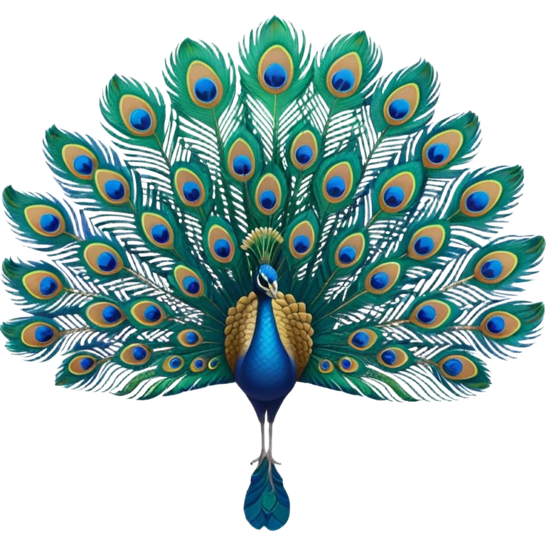 Peacock feather emoji