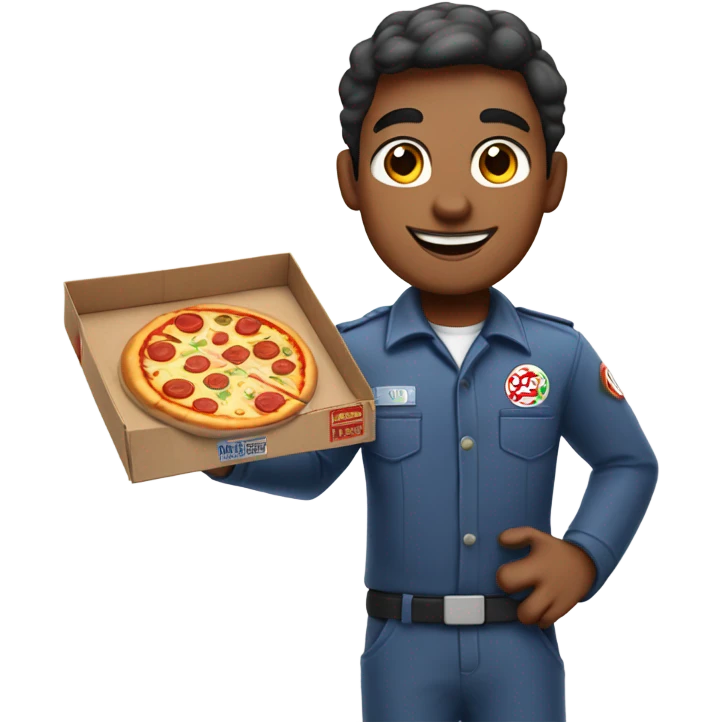 Pizza man  emoji
