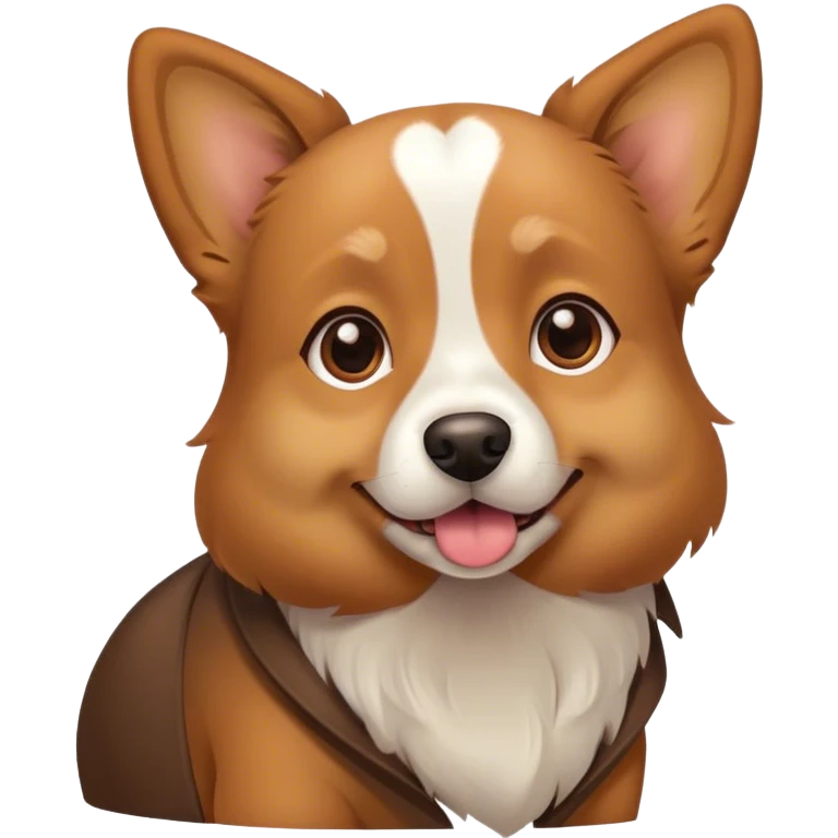 Dog being in love emoji