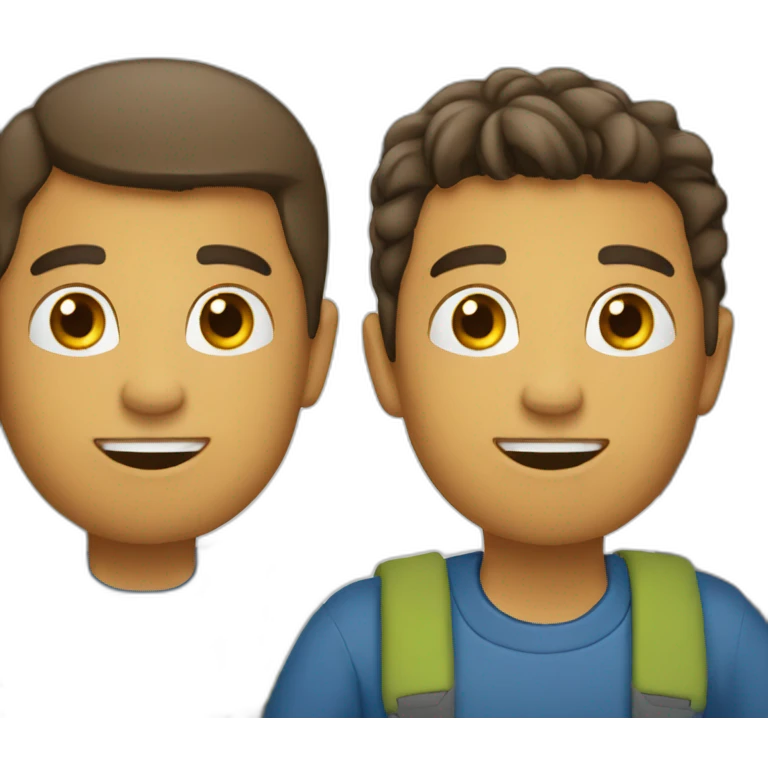 Hermanos viajando emoji