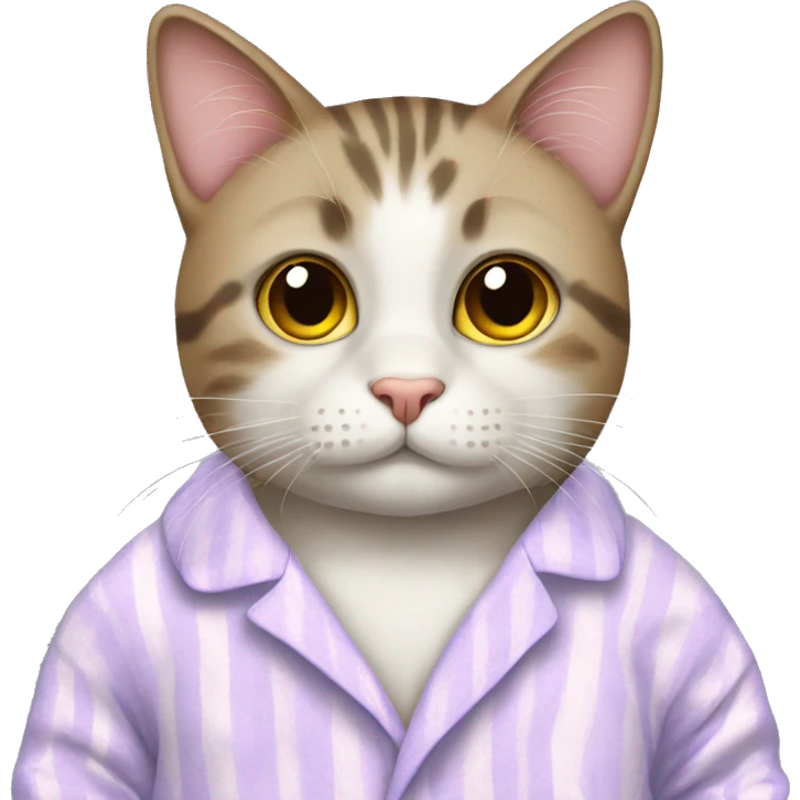 cat wearing pyjamas  emoji