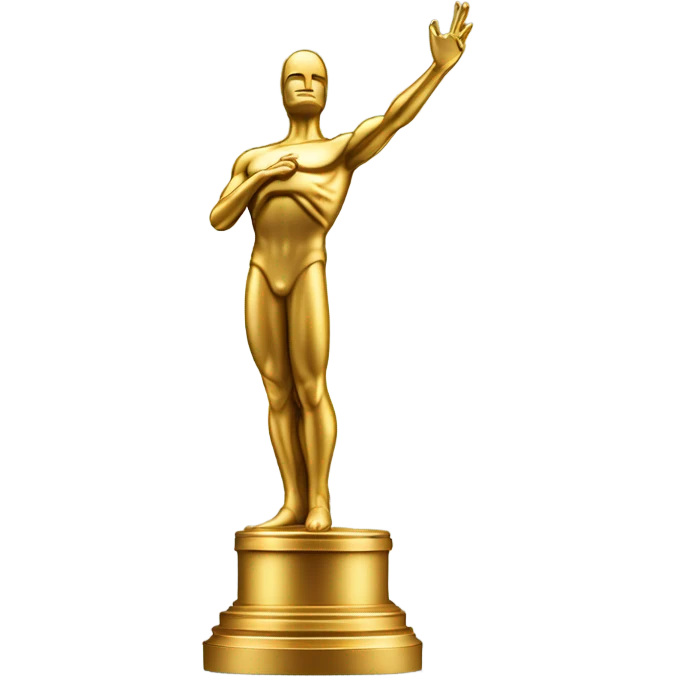 Oscar statue Award emoji