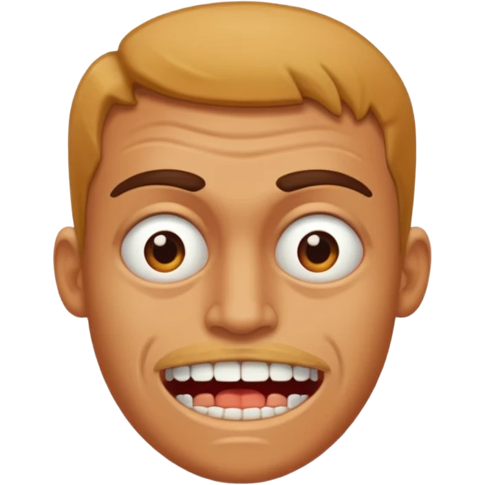 sideways glance, gritted teeth, disgust emoji